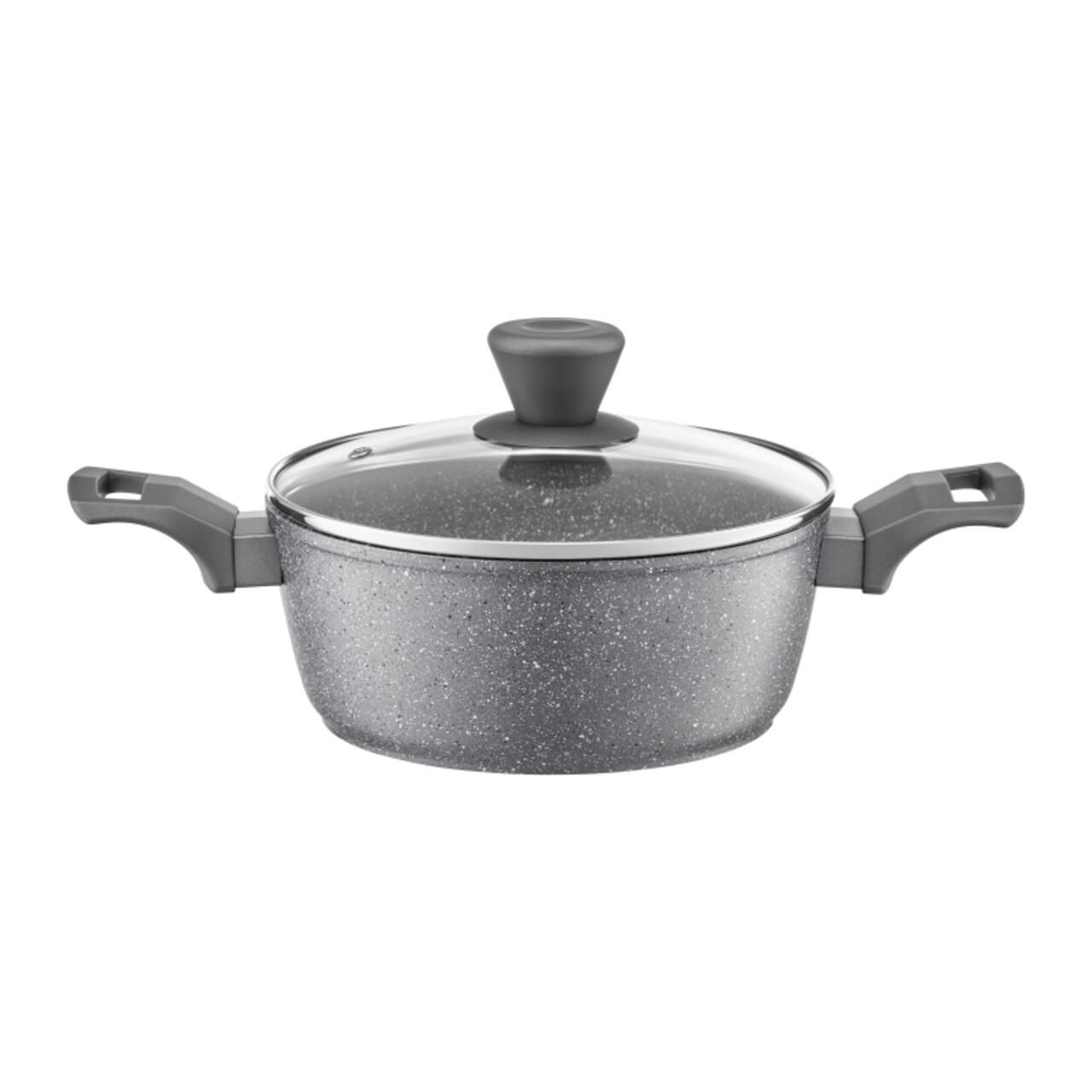 Oala cu capac Silverstone, Ambition, 2.3 L, 20 cm, aluminiu, invelis Qualum Stone - imagine 5